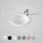 Caroma Liano II 440MM Round Under/Over Counter Basin - Matte White - 852600MW