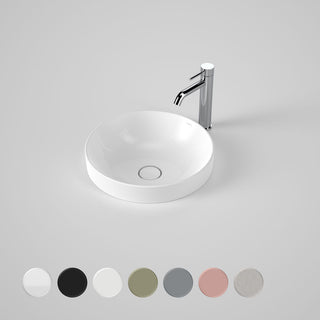Caroma Liano II 400mm Round Inset Basin - Gloss White - 852400W