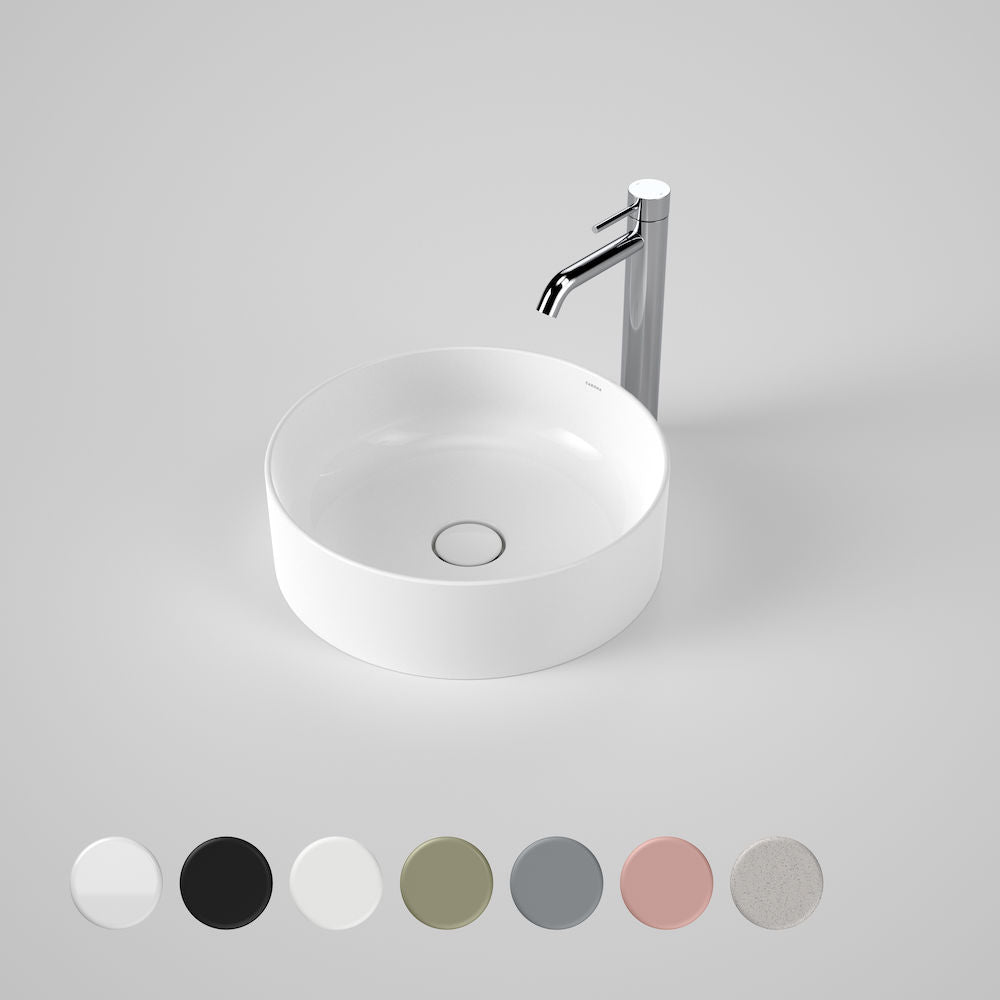 Caroma Liano II 400mm Above Counter Basin - Gloss White - 852500W