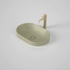 Caroma Liano II 530mm Pill Inset Basin - Matte Green - 852700MG