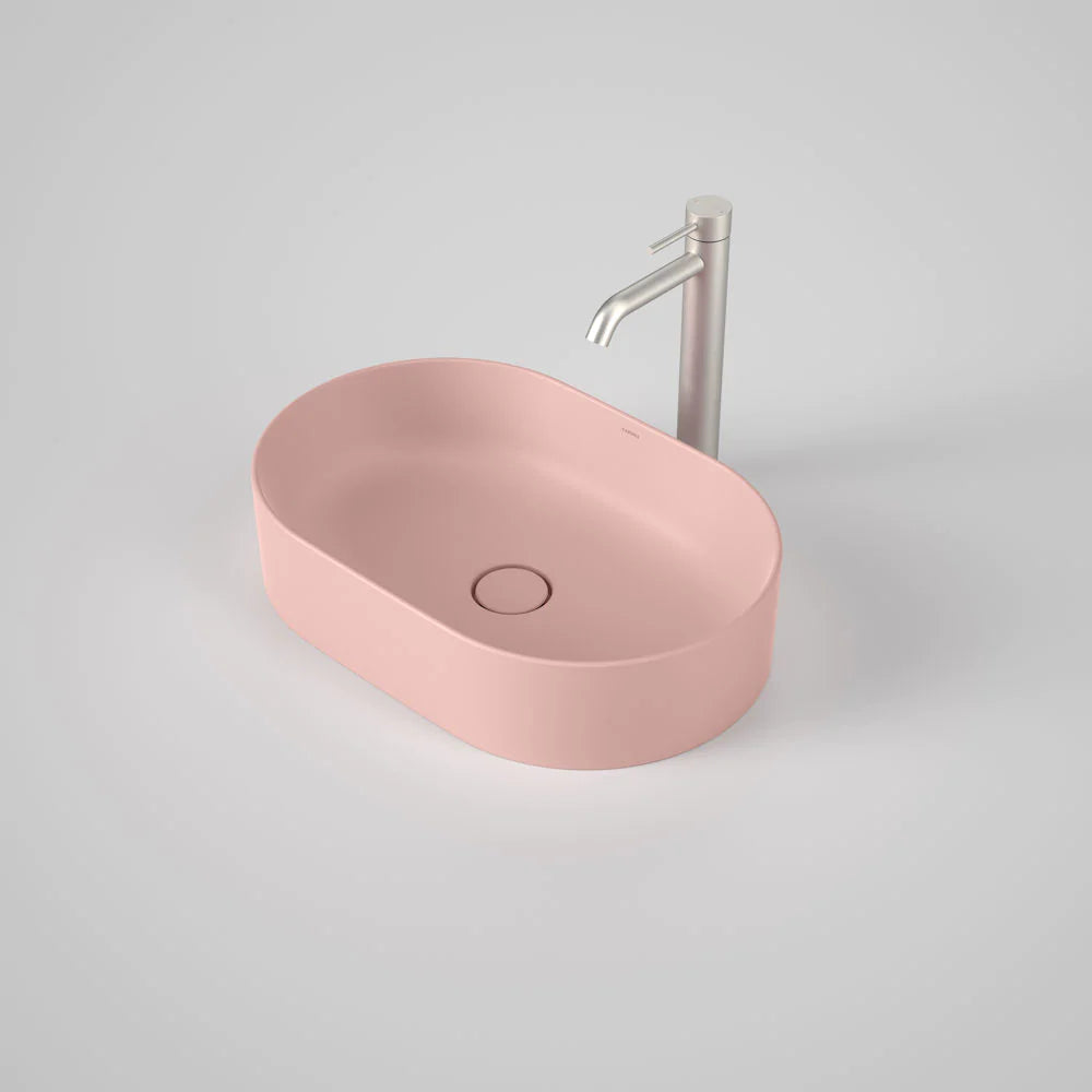 Caroma Liano II 530mm Pill Above Counter Basin - Matte Pink - 852800MP