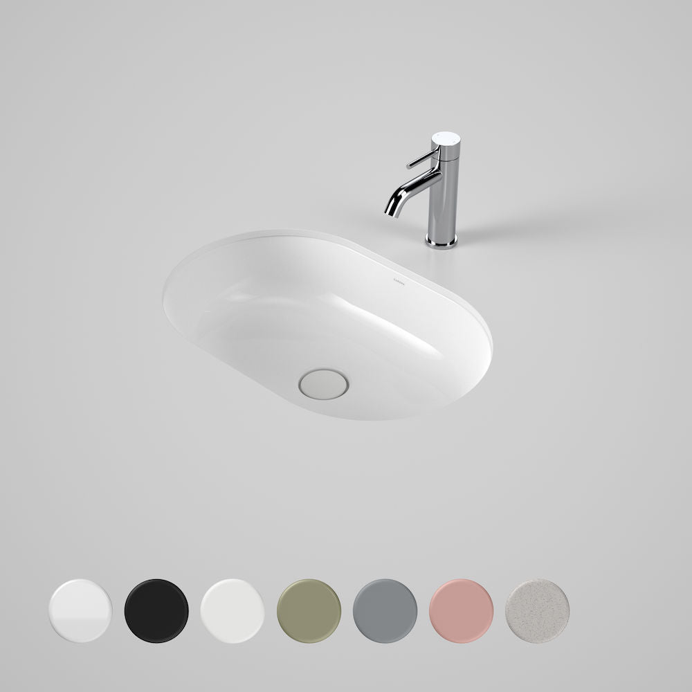 Caroma Liano II 580mm Pill Under/Over Counter Basin - Gloss White - 852900W
