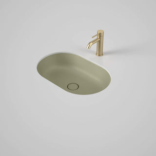 Caroma Liano II 580mm Pill Under/Over Counter Basin - Matte Green - 852900MG