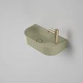 Caroma Liano II Hand Wall Basin - 1 Tap Hole - Matte Green - 853010MG