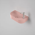 Caroma Liano II Hand Wall Basin - 1 Tap Hole - Matte Pink - 853010MP