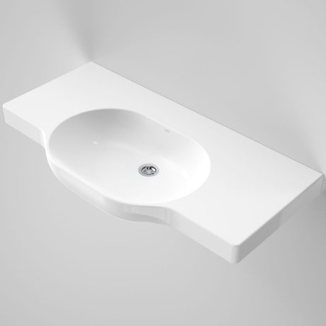 Caroma Opal 900 Twin Wall Basin - No Tap Hole - Gloss White - 632500W