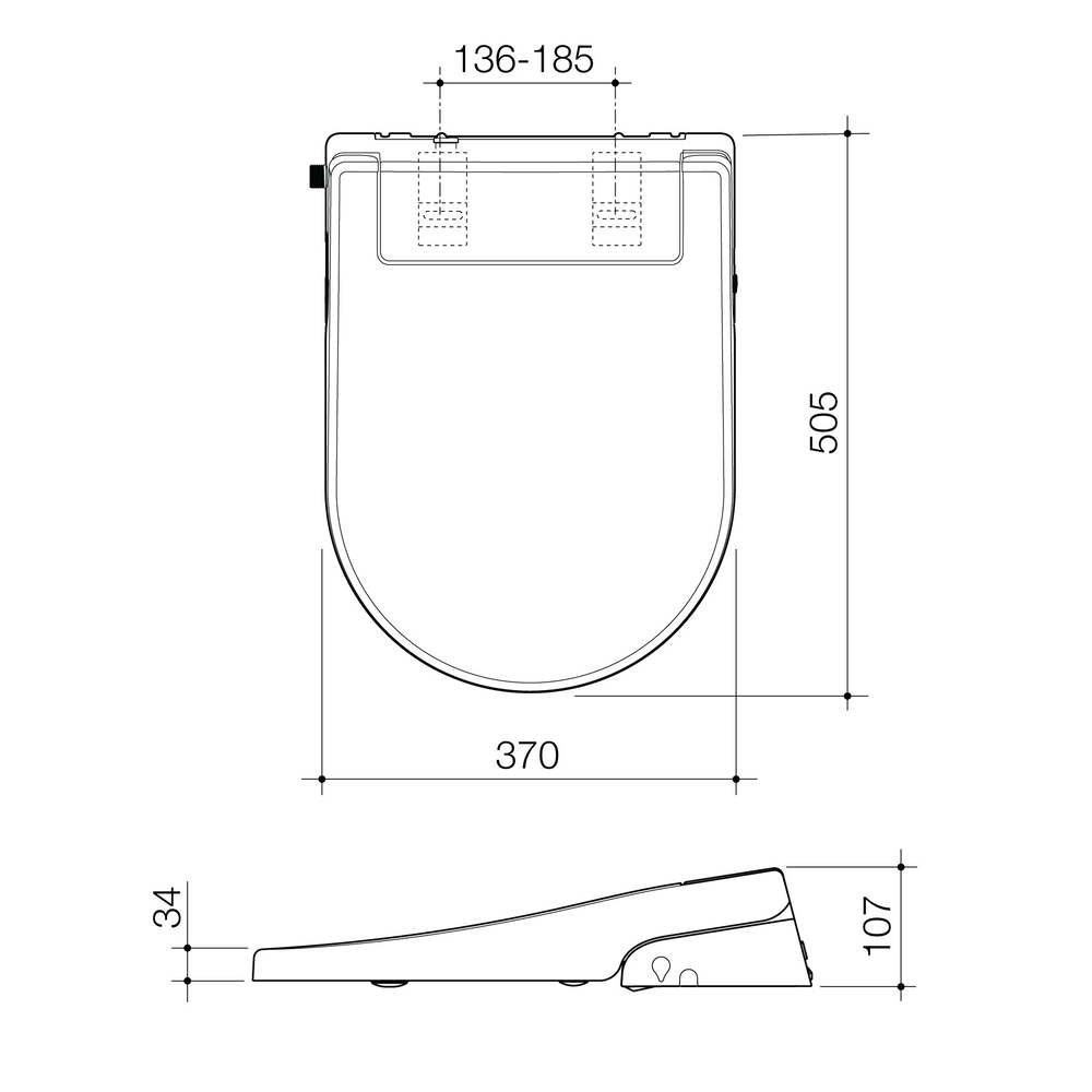 Caroma Livewell Electronic Bidet Seat - 300070W