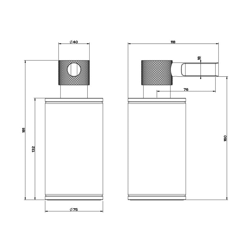 Gessi Inciso Standing Dispenser Holder Specification