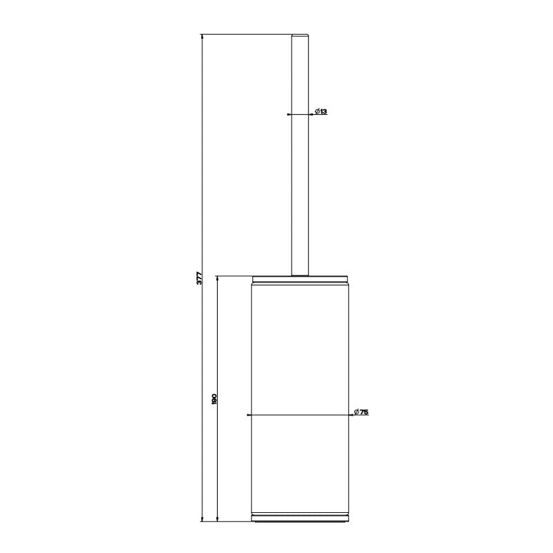 Gessi Inciso Standing Brush Holder Specification