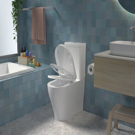 Caroma Family D Shape Toilet Seat (Germguard®)