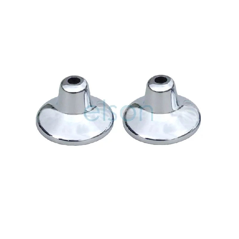 Elson Easy Clean Wall Flange (Pair) - Chrome
