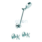 Elson Esperance Shower Set - Almond Ivory and Gold Trim