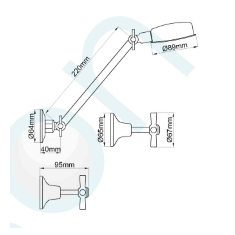 Elson Trent Shower Set -  Specification