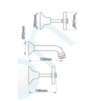 Elson Trent Bath Set - Specification
