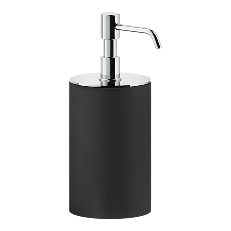 Gessi Rilievo Standing Soap Dispenser Holder (Black) - Chrome -image