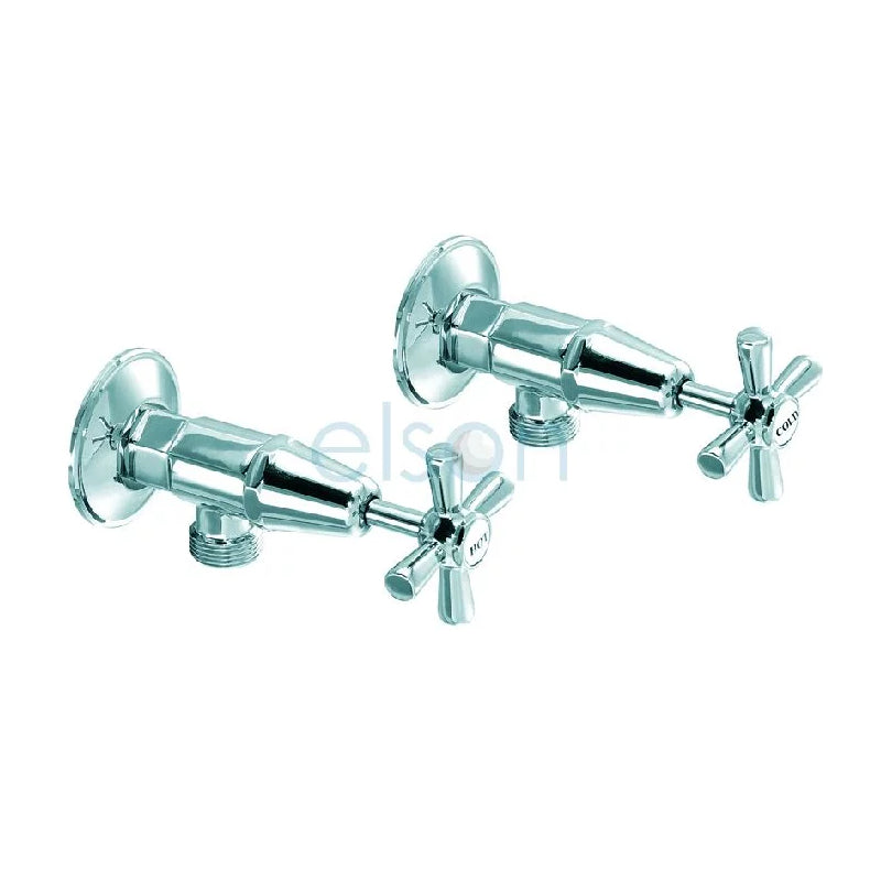 Elson Trent Washing Machine Taps Pair - Chrome