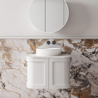 Cassa Design Westminster 600mm Matte White Wall Hung Vanity - WES600MW