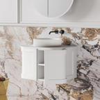 Cassa Design Westminster 600mm Matte White Wall Hung Vanity - WES600MW