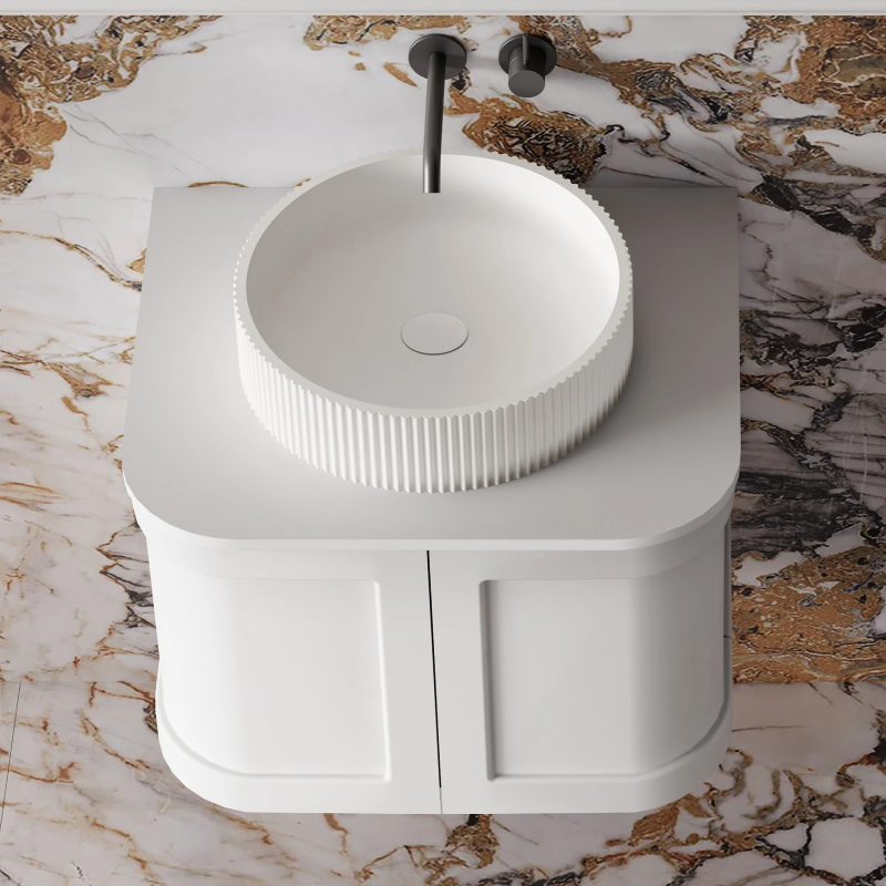 Cassa Design Westminster 600mm Matte White Wall Hung Vanity - WES600MW