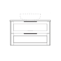 Marquis Pier Wall Hung Vanity with Symphony Top & Basin - 600mm - Pier 1