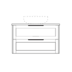 Marquis Pier Wall Hung Vanity with Symphony Top & Basin - 600mm - Pier 1