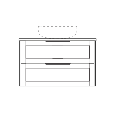 Marquis Pier Wall Hung Vanity with Symphony Top & Basin - 600mm - Pier 1