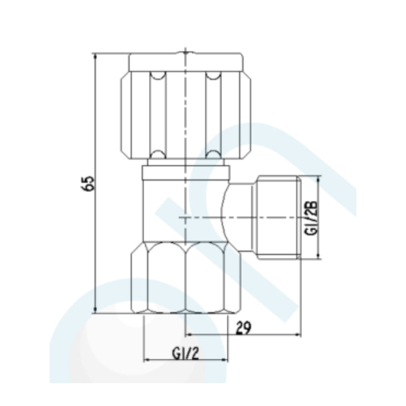 Elson 15mm (1/2″) Mini Cistern Tap -  Specification