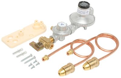 Bromic Regulator LPG Dual Cylinder Installation Kit Manual C/Over 250Mj c/w Bracket + 2 C/Pigtails - 6060534