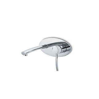 Newform EL-X Wall Basin Mixer with Spout on Backplate