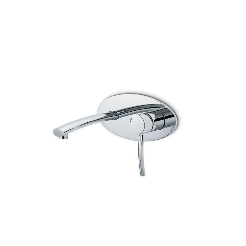 Newform EL-X Wall Basin Mixer with Spout on Backplate