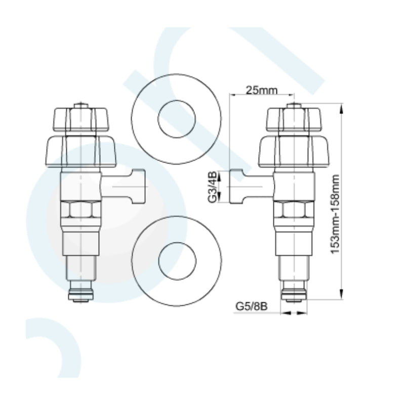 Elson Washing Machine Conversion Unit (Pair) -  Specification