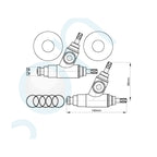 Elson Unstyled Washing Machine Left Hand Conversion Unit (Pair) - Specification