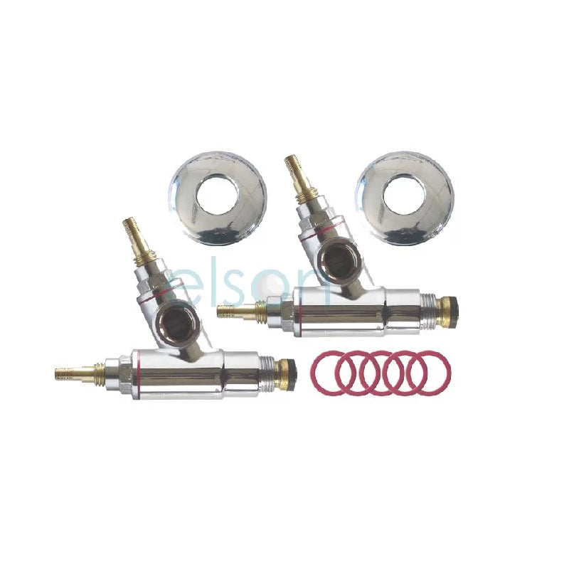 Elson Unstyled Washing Machine Right Hand Conversion Unit (Pair) - Chrome