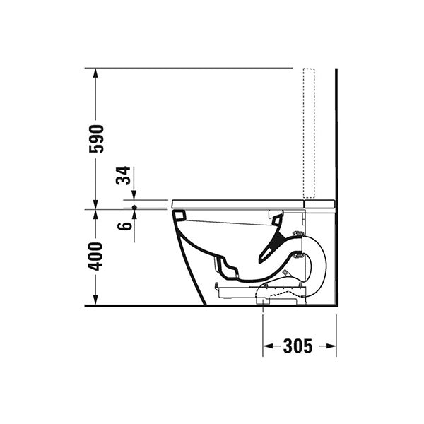 Duravit Sensowash i Plus White Panel Floor Mounted Smart Toilet - D810000W
