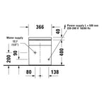 Duravit Sensowash i Plus White Panel Floor Mounted Smart Toilet - D810000W