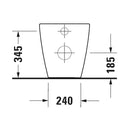 Duravit D-Neo Wall Faced Pan - Includes Seat