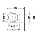 Duravit D-Neo Wall Faced Pan - Includes Seat