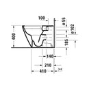 Duravit D-Neo Wall Faced Pan - Includes Seat