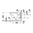Duravit D-Neo Wall Hung Pan - Includes Seat
