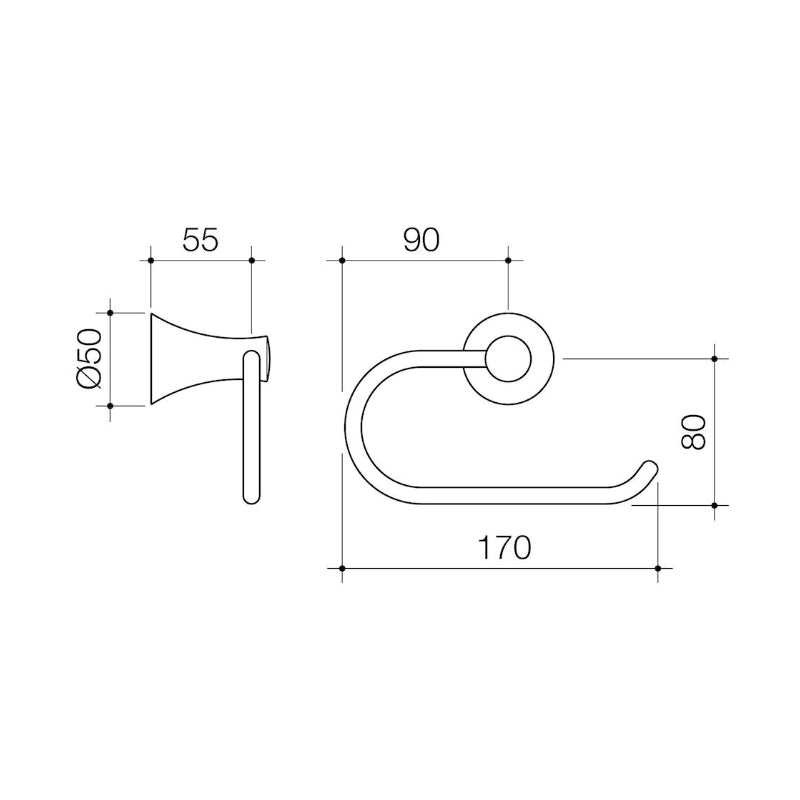 Caroma Elegance Toilet Roll Holder - Chrome