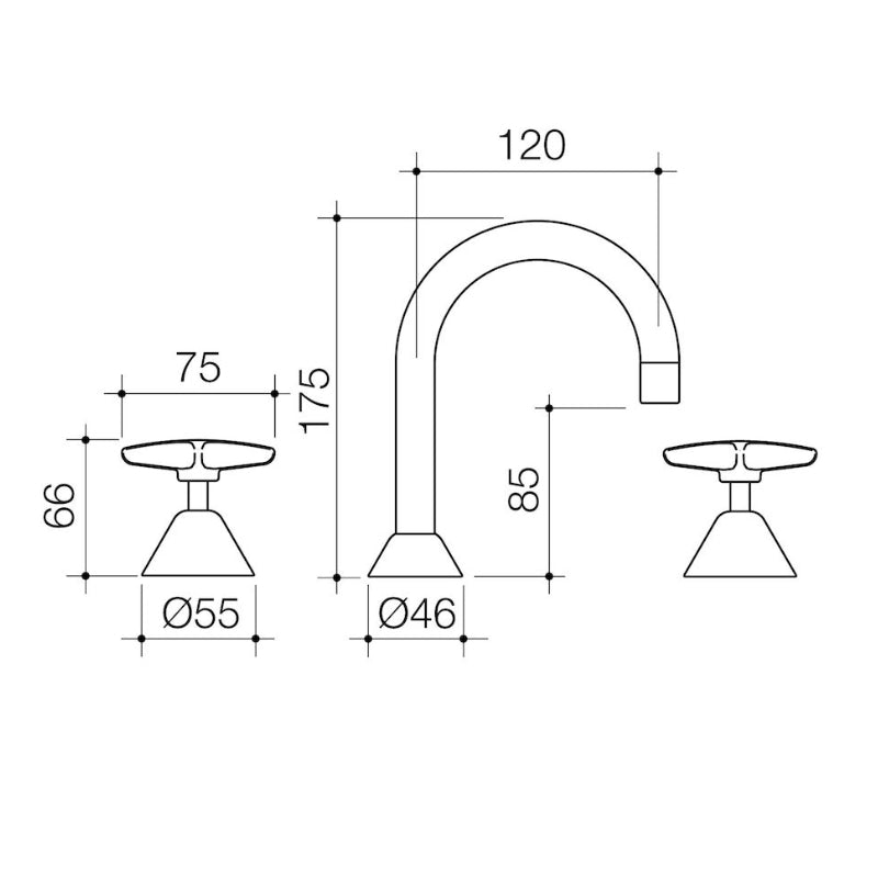 Caroma Elegance II Basin Set