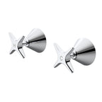 Caroma Elegance II Wall Top Assemblies - Chrome