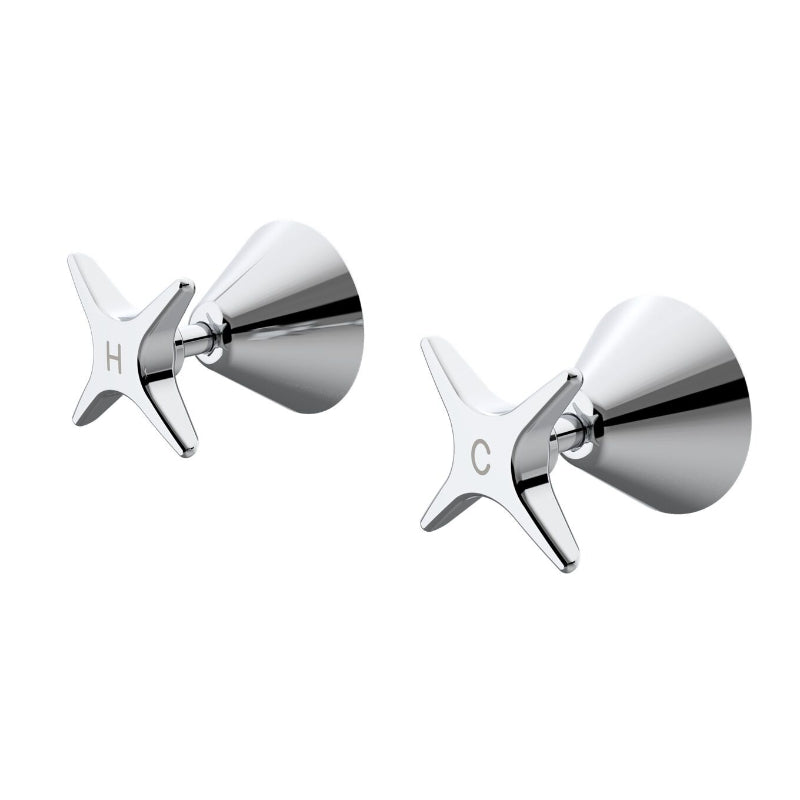 Caroma Elegance II Wall Top Assemblies - Chrome