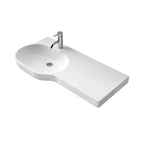 Caroma Opal 920 Basin Right Hand Shelf 1 Tap Hole - Gloss White - 632310W