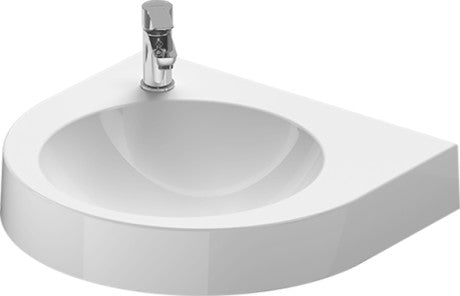 Duravit Architec Washbasin-Soap dispenser hole on right side - Tap hole on left side - Gloss White