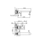 Parisi Newform Ergo Wall Mixer with Spout Specification