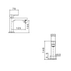 Parisi Linfa 2 Basin Mixer- Matt Black Specification