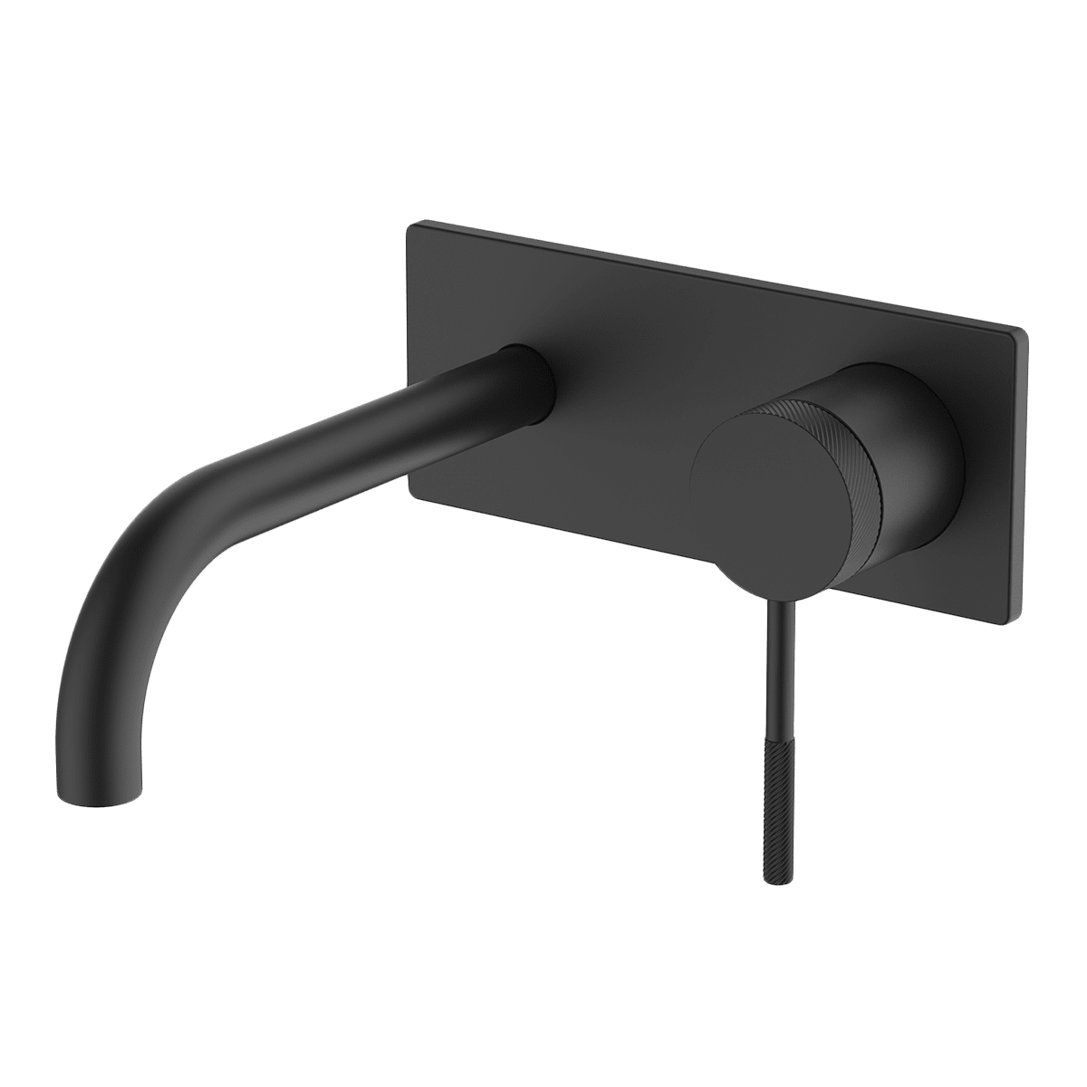 Gareth Ashton Poco Knurled Wall Basin/Bath Set 165mm – Black