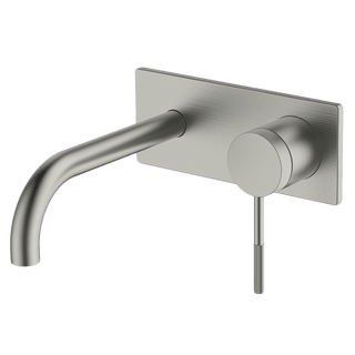 Gareth Ashton Poco Knurled Wall Basin/Bath Set 165mm – Brushed Nickel