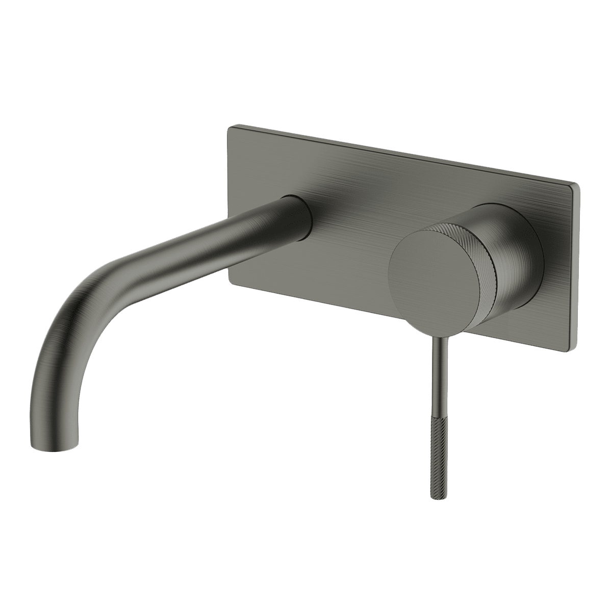 Gareth Ashton Poco Knurled Wall Basin/Bath Set 165mm – Gun Metal